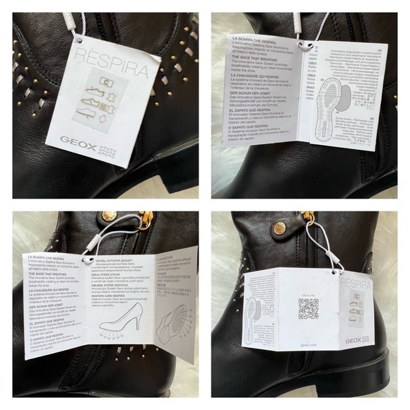 ❌SOLD ❌New! Rare GEOX Studded Leather Knee High Boots - Picture 14 of 15